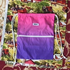 ✨ NEW WANDF Ombre Drawstring Backpack – Pink & Purple Gradient
